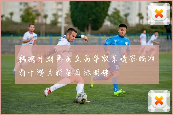 鹈鹕计划再度交易争取乐透签瞄准前十潜力新星目标明确